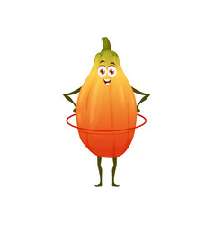 Healthy Papaya Fruit Food Fitness Energy Cartoon