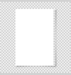 Realistic Blank Paper Sheet In A4 Format