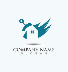 Home Renovation Of Painting Logo Design