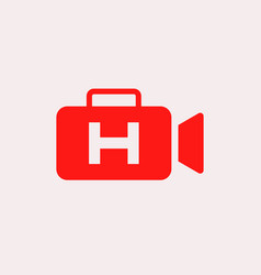 Cinema Film And Videography Logo On Letter H