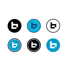 Letter B Logo Icon Set Stock