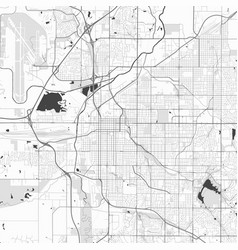 Map Of Lincoln City Nebraska Urban Black