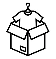 Delivery Of Clothes In A Box Unfold The Parcel