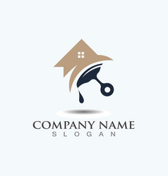 Home Renovation Of Painting Logo Design