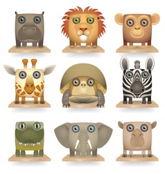 Wild animals set Royalty Free Vector Image - VectorStock