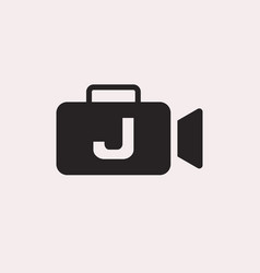 Letter J For Cinema Film And Videography Logo