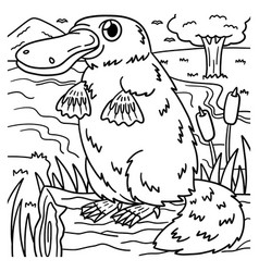 Platypus Coloring Page For Kids