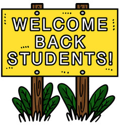 Welcome Back Students Cartoon Clipart