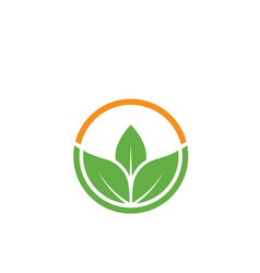 Green Leaf Icon Concept Design Template