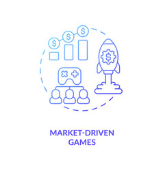 Market Driven Games Concept Icon