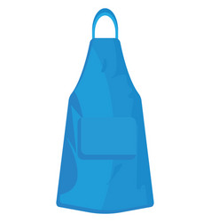 Blue Apron On A White Background