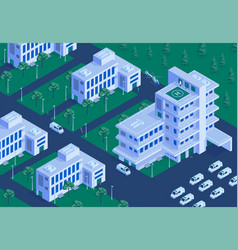 Hospital Complex Outdoor Isometric