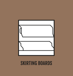 Floor Skirting Board Sign And Symbol Material