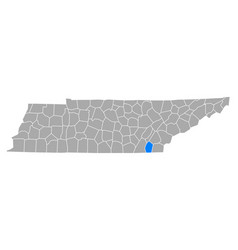 Map Bradley In Tennessee