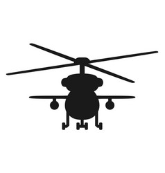 Military Helicopter Black Silhouette Air Force