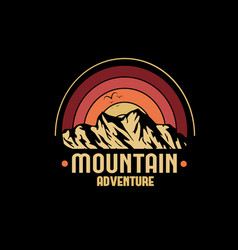 Mountain Adventure Color Red Orange And Yellow