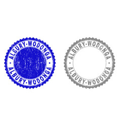 Textured Albury-wodonga Grunge Stamp Seals