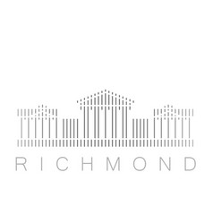 Vertical Bars Richmond Landmark Skyline