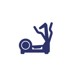 Elliptical Trainer Icon On White