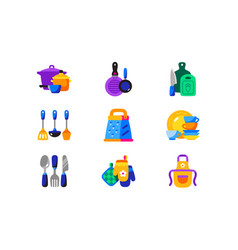 Kitchen Accessories Icons Set