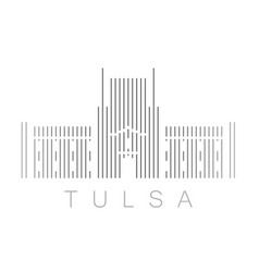 Vertical Bars Tulsa Landmark Skyline