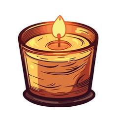 Burning Candle Symbol Of Spirituality And Love