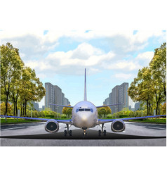 Emergency Landing Airplane 3d Color