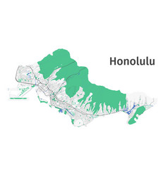 Honolulu Map Detailed Map Of City