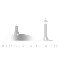 Vertical Bars Virginia Beach Landmark Skyline