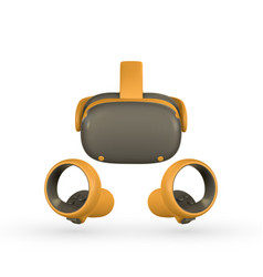 Virtual Reality Headset And Controllers For