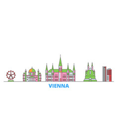 Austria Vienna City Line Cityscape Flat