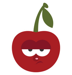 Bored Cherry On A White Background