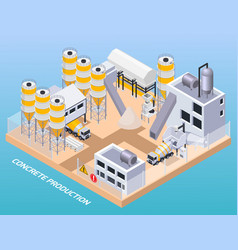 Concrete Production Factory Composition