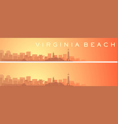 Virginia Beach Beautiful Skyline Scenery Banner