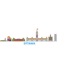 Canada Ottawa Line Cityscape Flat Travel