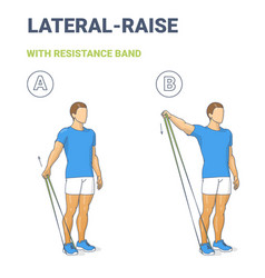 Man Doing Lateral Arm Raise Home Workout Exercise