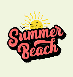 Summer Beach Typography