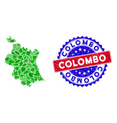 Bicolor Colombo Textured Rubber Stamp And Eco