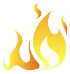 Tribal Flame Symbol Fire Icon Gradient Burning