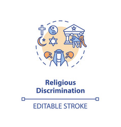 Religious Discrimination Concept Icon