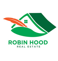 Robin Hood Real Estate Logo Design Simple