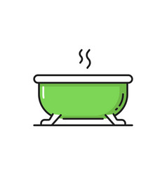 Green Ashing Tub With Hot Water Bathroom Bathtub