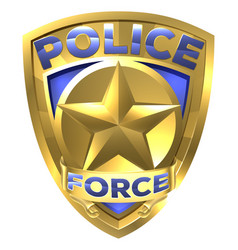 Police Force Gold Badge