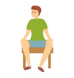 Resting Man Gym Icon Cartoon Sport