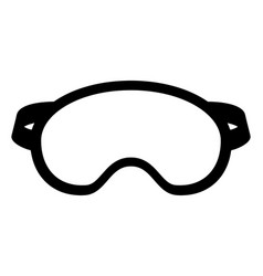 Swimming Goggle Silhouette Art