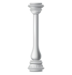 Antique Column Realistic Icon Classic Stone