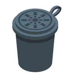 Espresso Capsule Icon Isometric Style