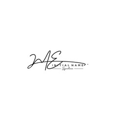 Initial Me Signature Logo Template Hand Drawn