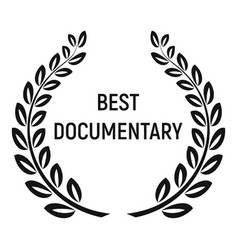 Best Documentary Award Icon Simple Style