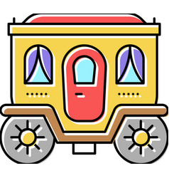 Carriage Fairy Tale Transport Color Icon